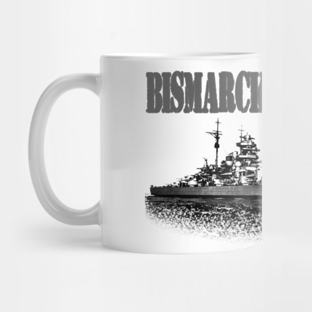 Battleship Bismarck by hottehue